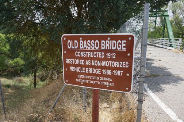 [Picture of Old Basso Bridge sign]